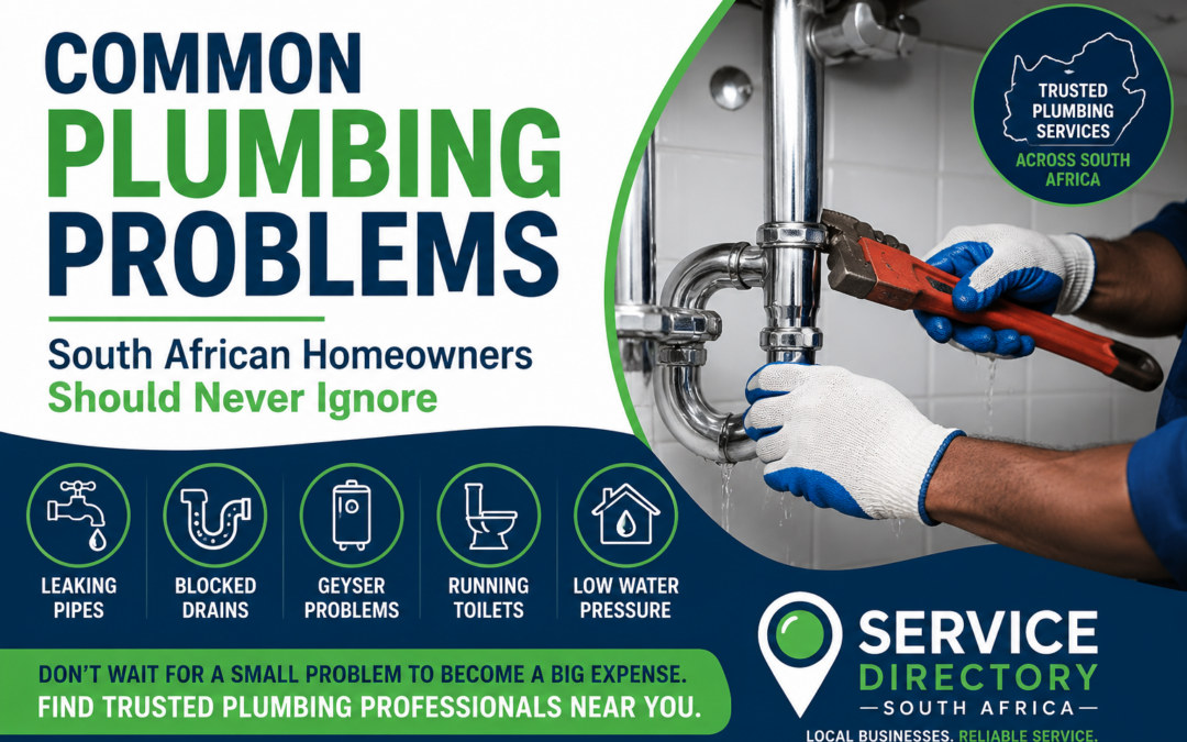 Common Plumbing Problems South African Homeowners Should Never Ignore
